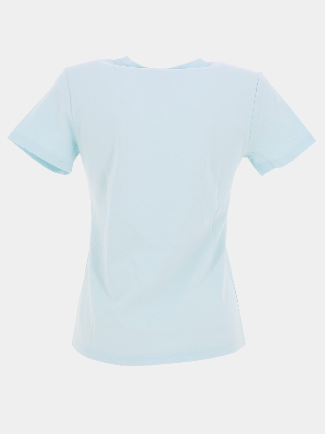 T-shirt double logo brodé bleu clair femme - Project X Paris