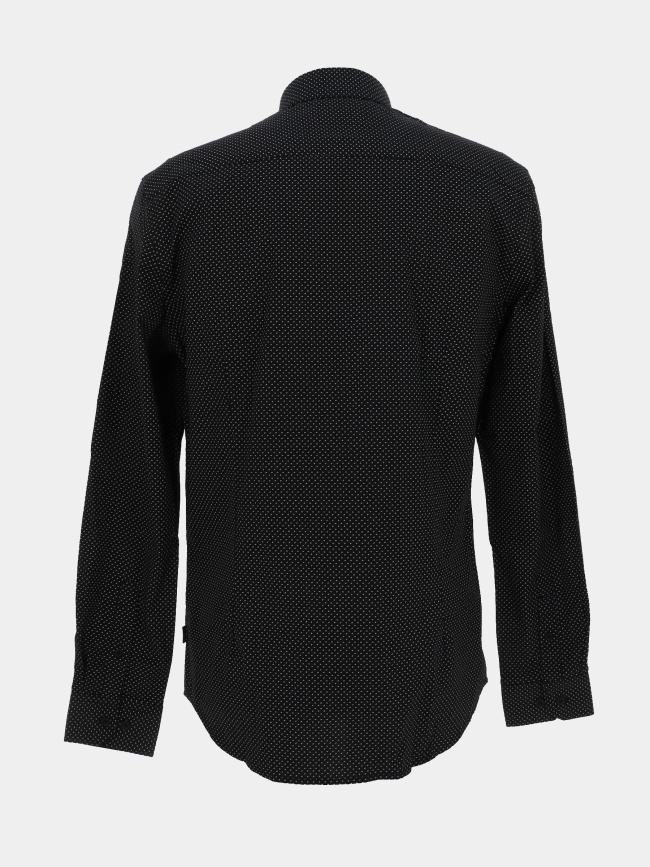 Chemise slim fit à motifs imprimés meo noir homme - Izac