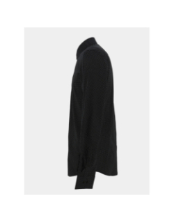 Chemise slim fit à motifs imprimés meo noir homme - Izac