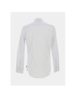 Chemise slim fit à pois maxen blanc homme - Izac