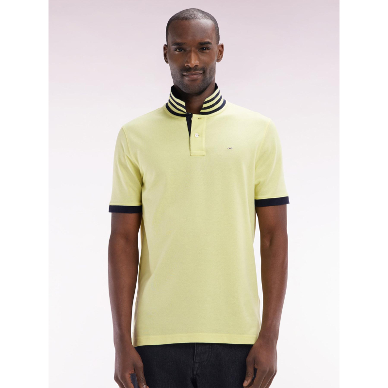 Polo à manches courtes en coton pima jaune homme - Eden Park