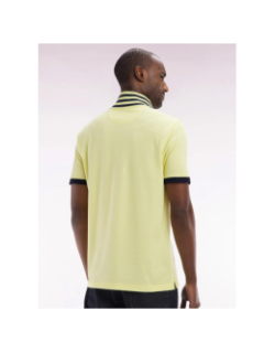 Polo à manches courtes en coton pima jaune homme - Eden Park