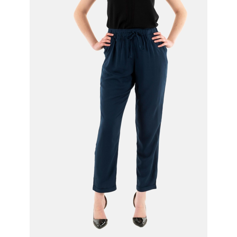 Pantalon vlaski bleu marine femme - Sun Valley