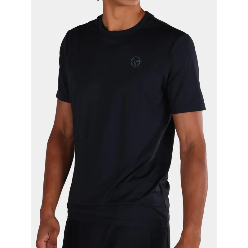 T-shirt à manches courtes pelle noir homme - Sergio Tacchini