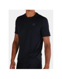 T-shirt à manches courtes pelle noir homme - Sergio Tacchini