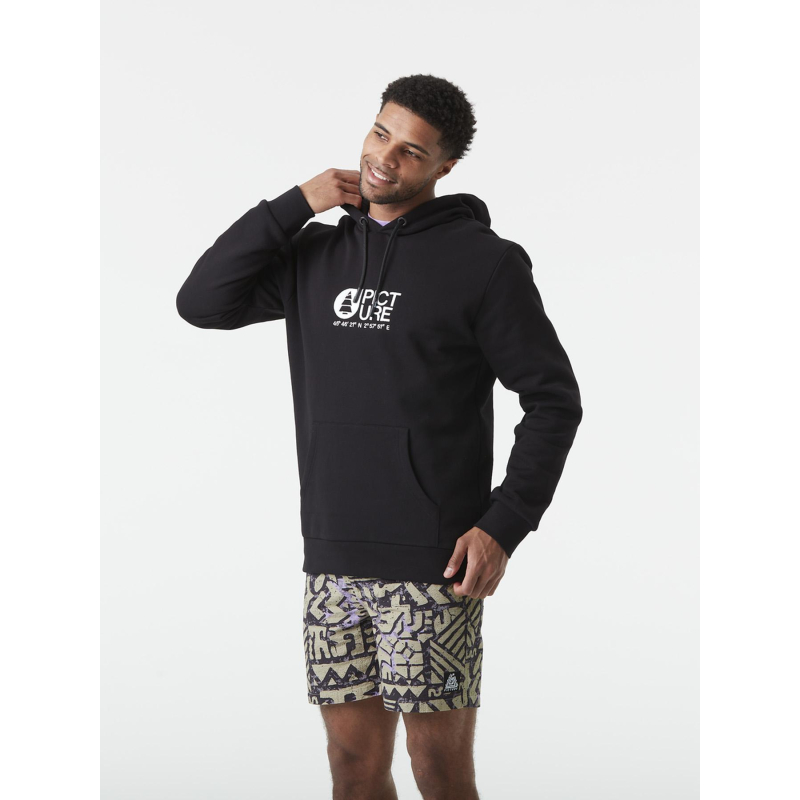 Sweat à capuche basement noir homme - Picture