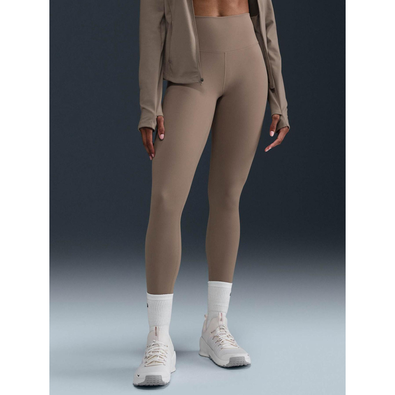 Legging long taille haute one marron femme - Nike