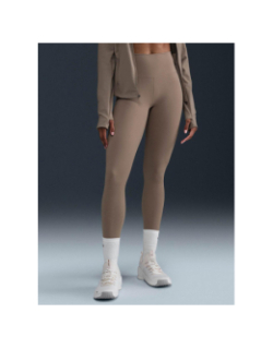 Legging long taille haute one marron femme - Nike