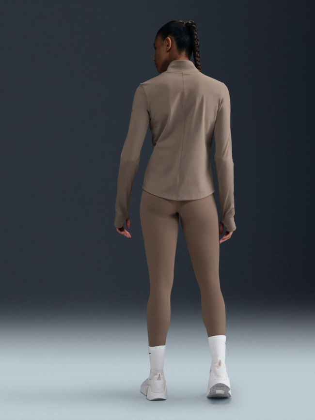 Legging long taille haute one marron femme - Nike