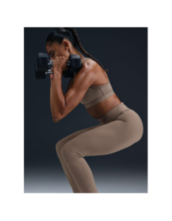 Legging long taille haute one marron femme - Nike