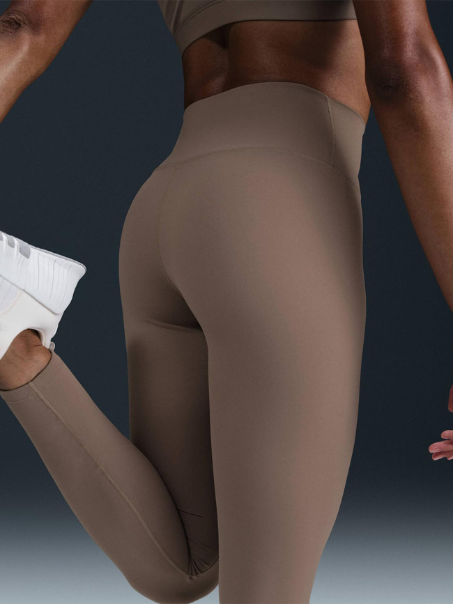 Legging long taille haute one marron femme - Nike