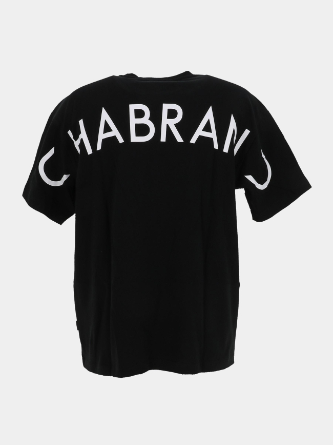 T-shirt à manches courtes logo arrière noir homme - Chabrand