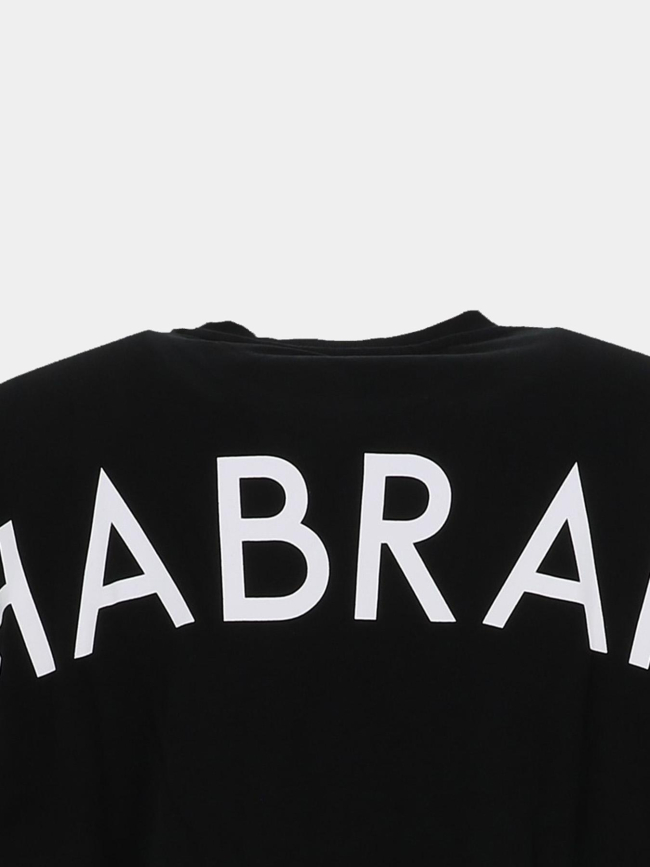 T-shirt à manches courtes logo arrière noir homme - Chabrand