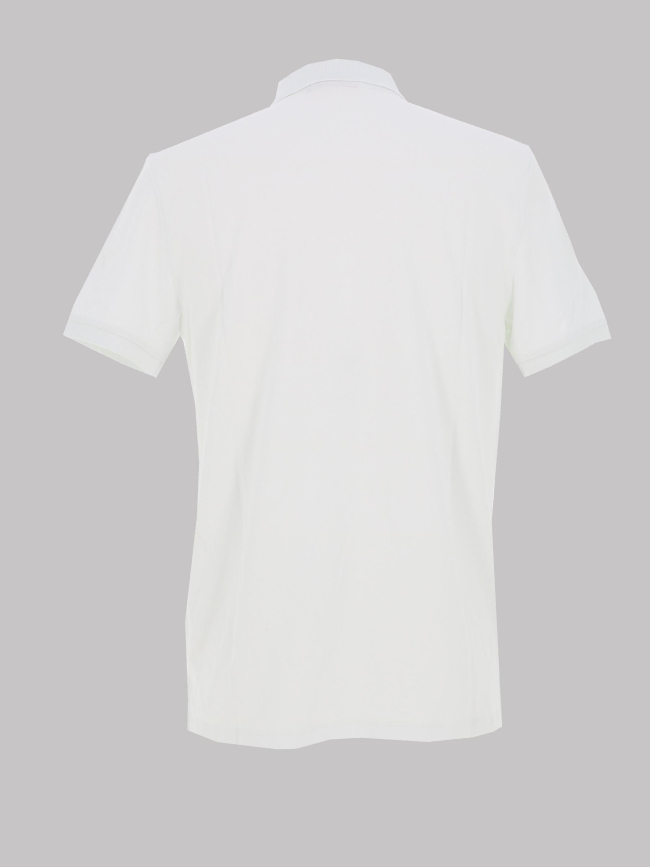 Polo en piqué de coton blanc homme - Calvin Klein Jeans