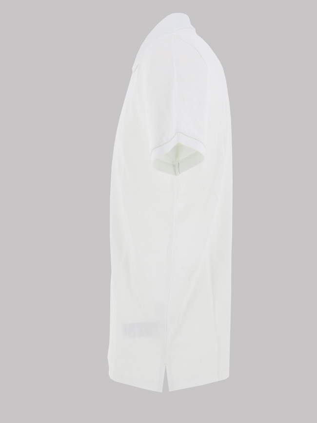 Polo en piqué de coton blanc homme - Calvin Klein Jeans