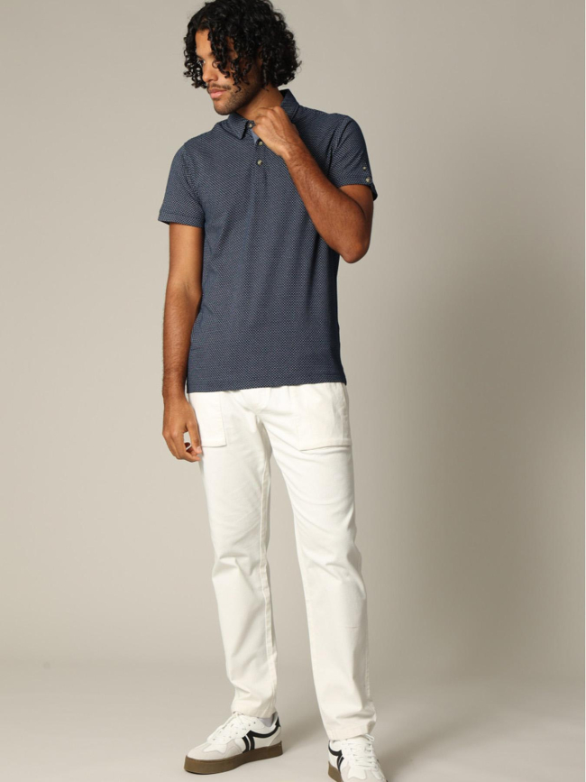 Polo à manches courtes rainleso bleu homme - Deeluxe