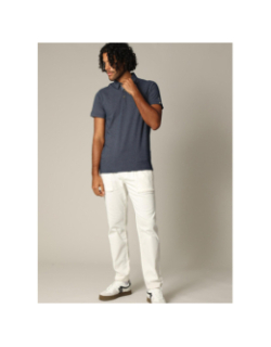 Polo à manches courtes rainleso bleu homme - Deeluxe