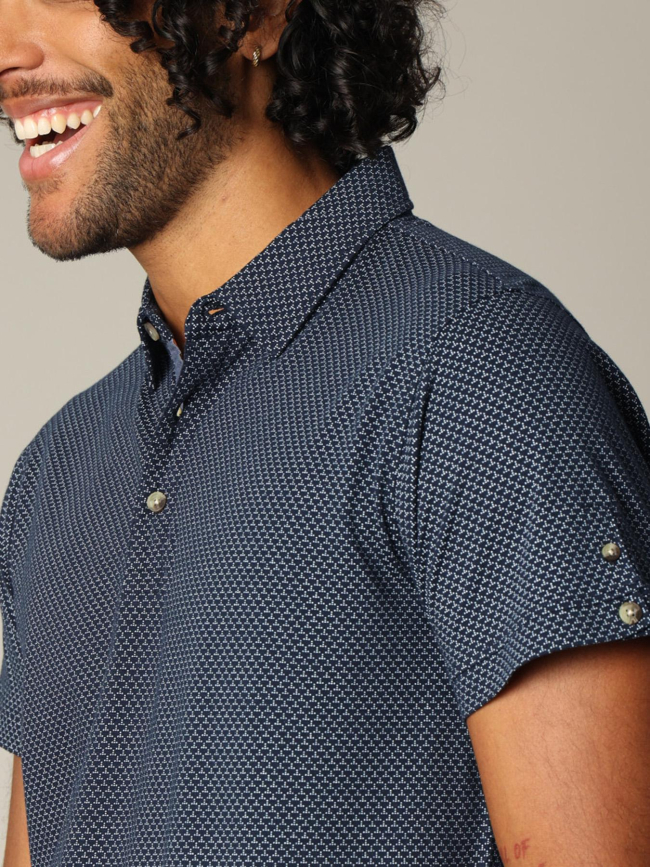 Polo à manches courtes rainleso bleu homme - Deeluxe