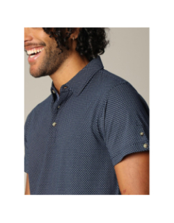 Polo à manches courtes rainleso bleu homme - Deeluxe