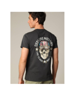 T-shirt à manches courtes dekari noir homme - Deeluxe