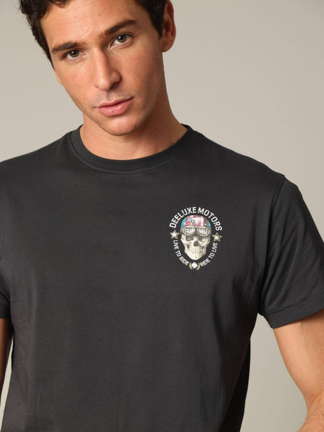 T-shirt à manches courtes dekari noir homme - Deeluxe