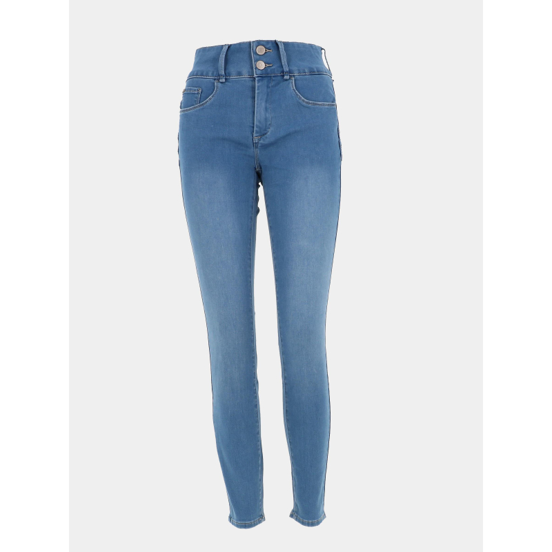 Jean skinny double-up 230 bleu clair femme - Tiffosi