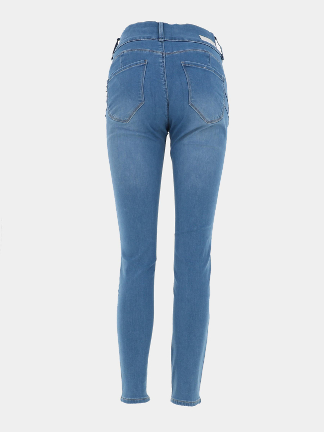 Jean skinny double-up 230 bleu clair femme - Tiffosi