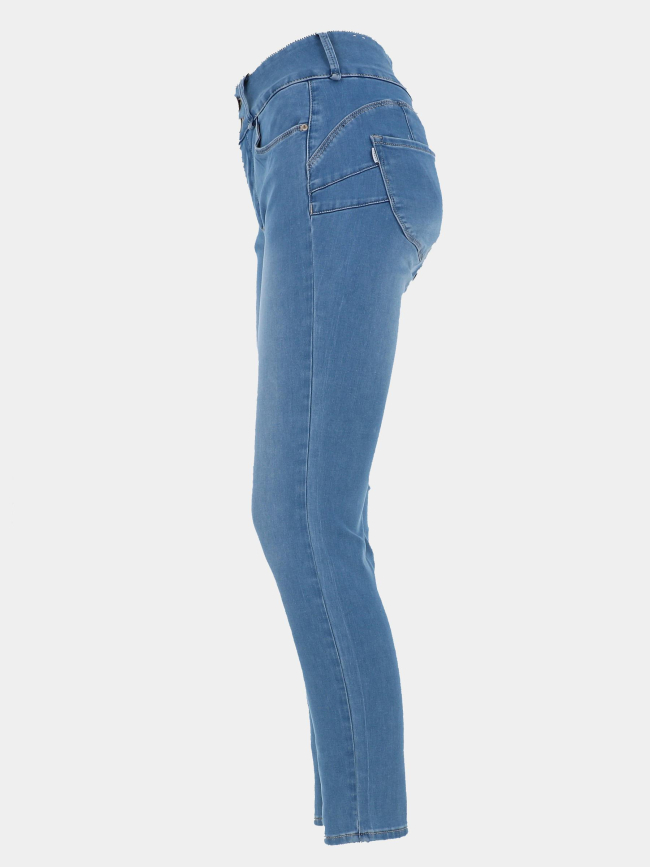 Jean skinny double-up 230 bleu clair femme - Tiffosi