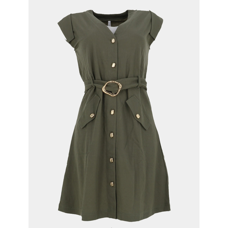 Robe courte jabuti kaki femme - Tiffosi