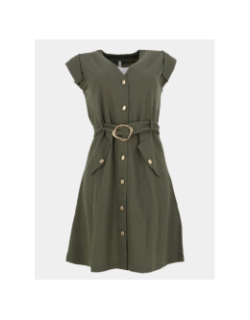Robe courte jabuti kaki femme - Tiffosi
