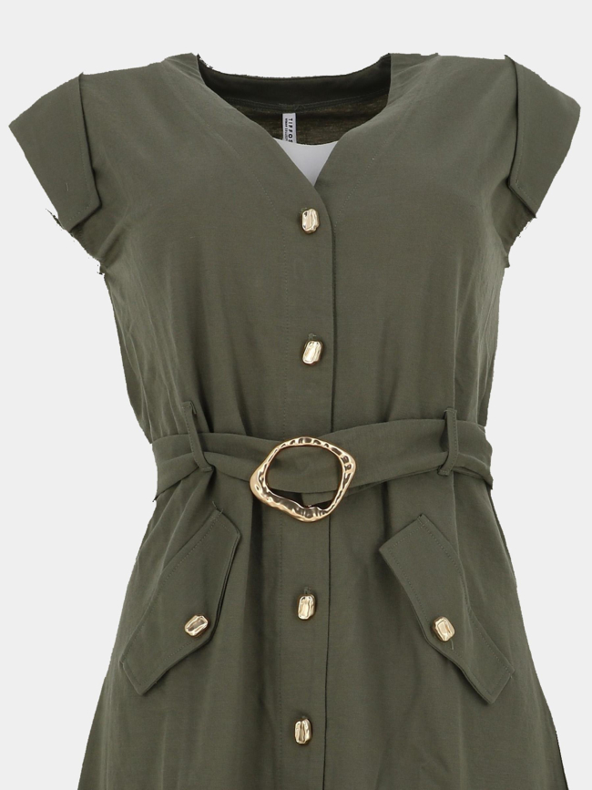 Robe courte jabuti kaki femme - Tiffosi