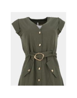 Robe courte jabuti kaki femme - Tiffosi