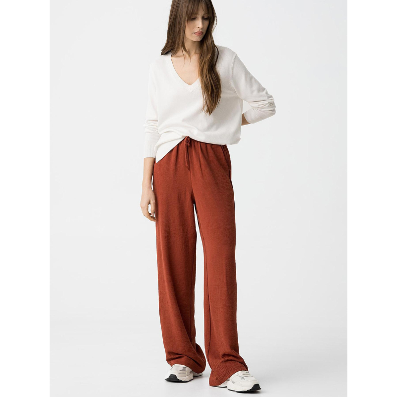 Pantalon fluide mel 3 rouge femme - Tiffosi