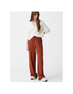 Pantalon fluide mel 3 rouge femme - Tiffosi