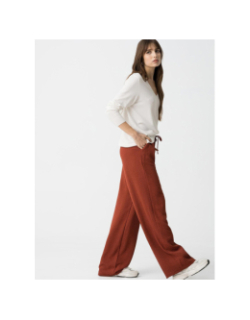 Pantalon fluide mel 3 rouge femme - Tiffosi