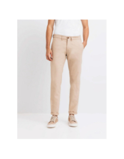 Pantalon chino slim fit pecop beige homme - Izac