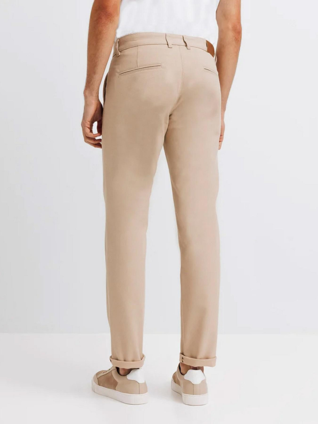 Pantalon chino slim fit pecop beige homme - Izac