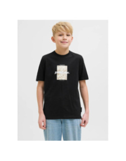 T-shirt tarmac camo noir garçon - Jack & Jones