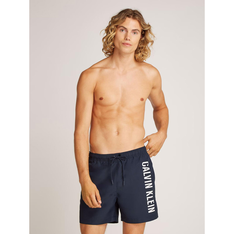 Short de bain medium drawstring bleu marine homme - Calvin Klein