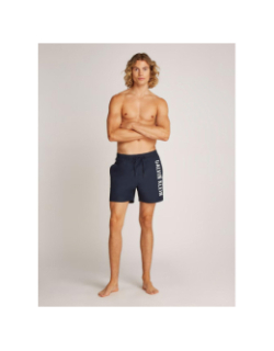Short de bain medium drawstring bleu marine homme - Calvin Klein