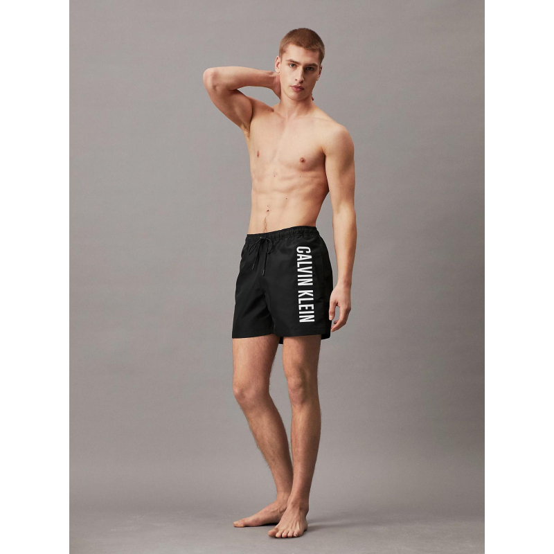 Short de bain medium drawstring noir homme - Calvin Klein