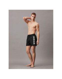 Short de bain medium drawstring noir homme - Calvin Klein