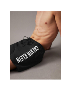 Short de bain medium drawstring noir homme - Calvin Klein