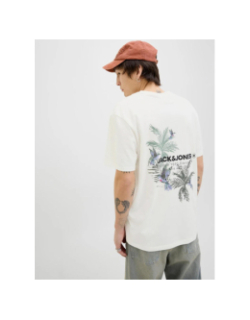 T-shirt hawai blanc homme - Jack & Jones