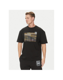 T-shirt oversize RB à imprimé automobile noir homme - Hugo