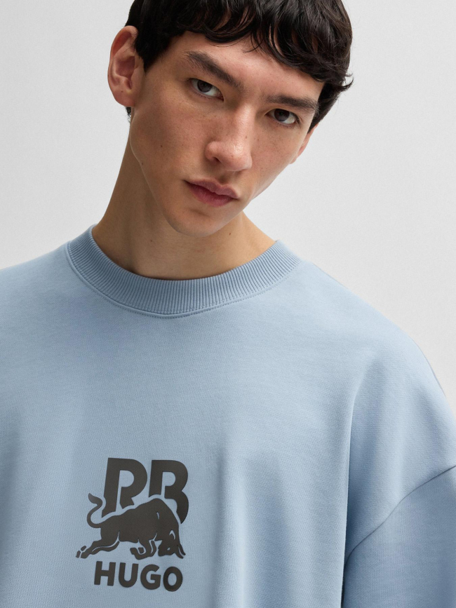 Sweat oversize RB avec logo en carbone bleu homme - Hugo