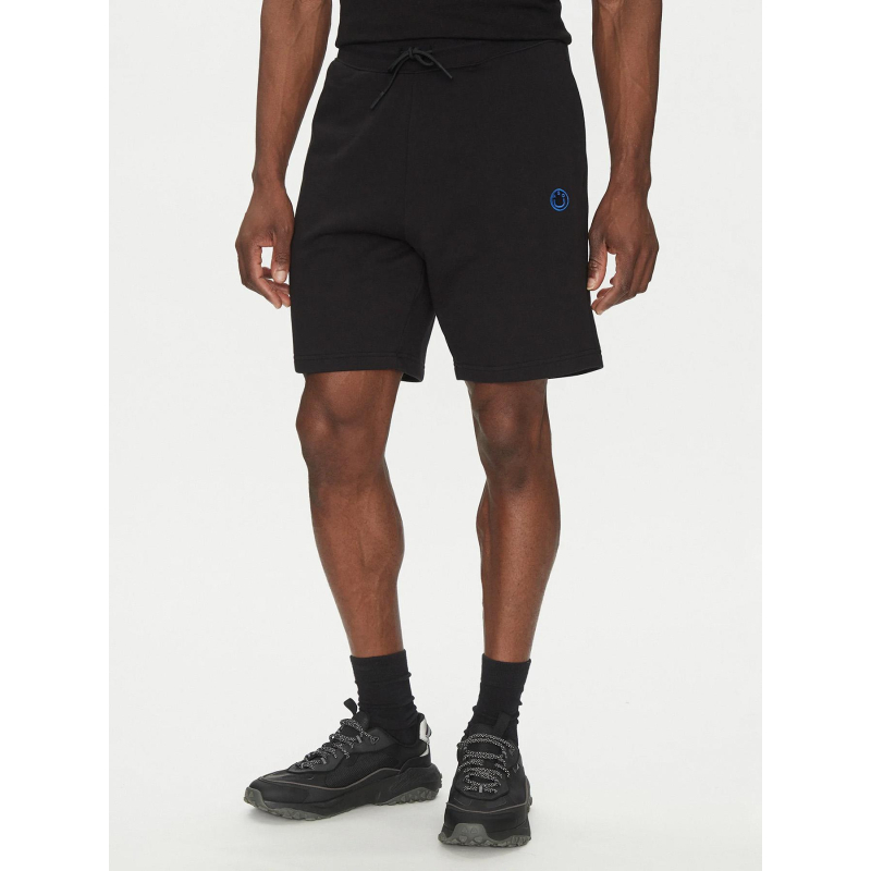 Short en molleton de coton nylsho noir homme - Hugo