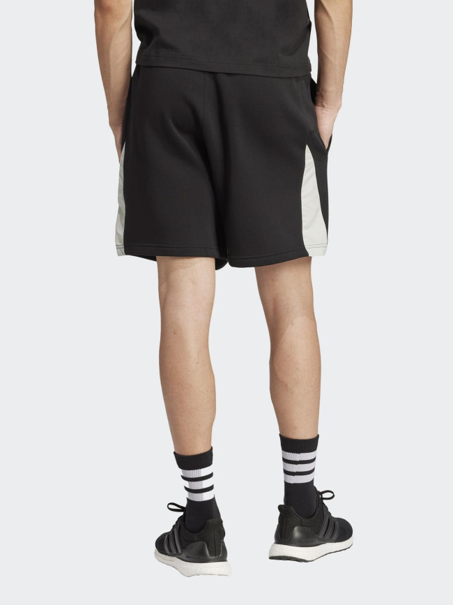 Short en coton essentials colorblock noir homme - Adidas