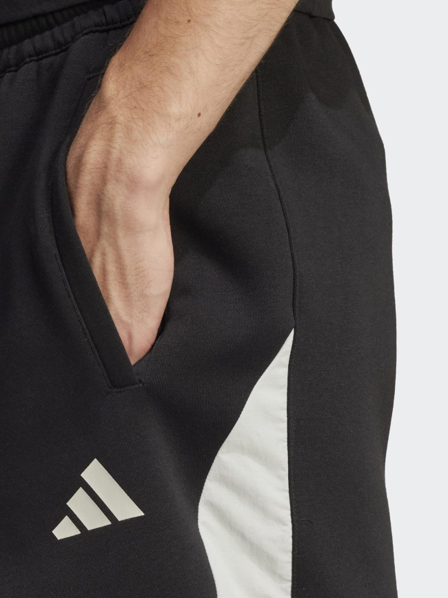Short en coton essentials colorblock noir homme - Adidas