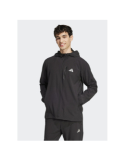 Veste mi-saison zippée à capuche noir homme - Adidas